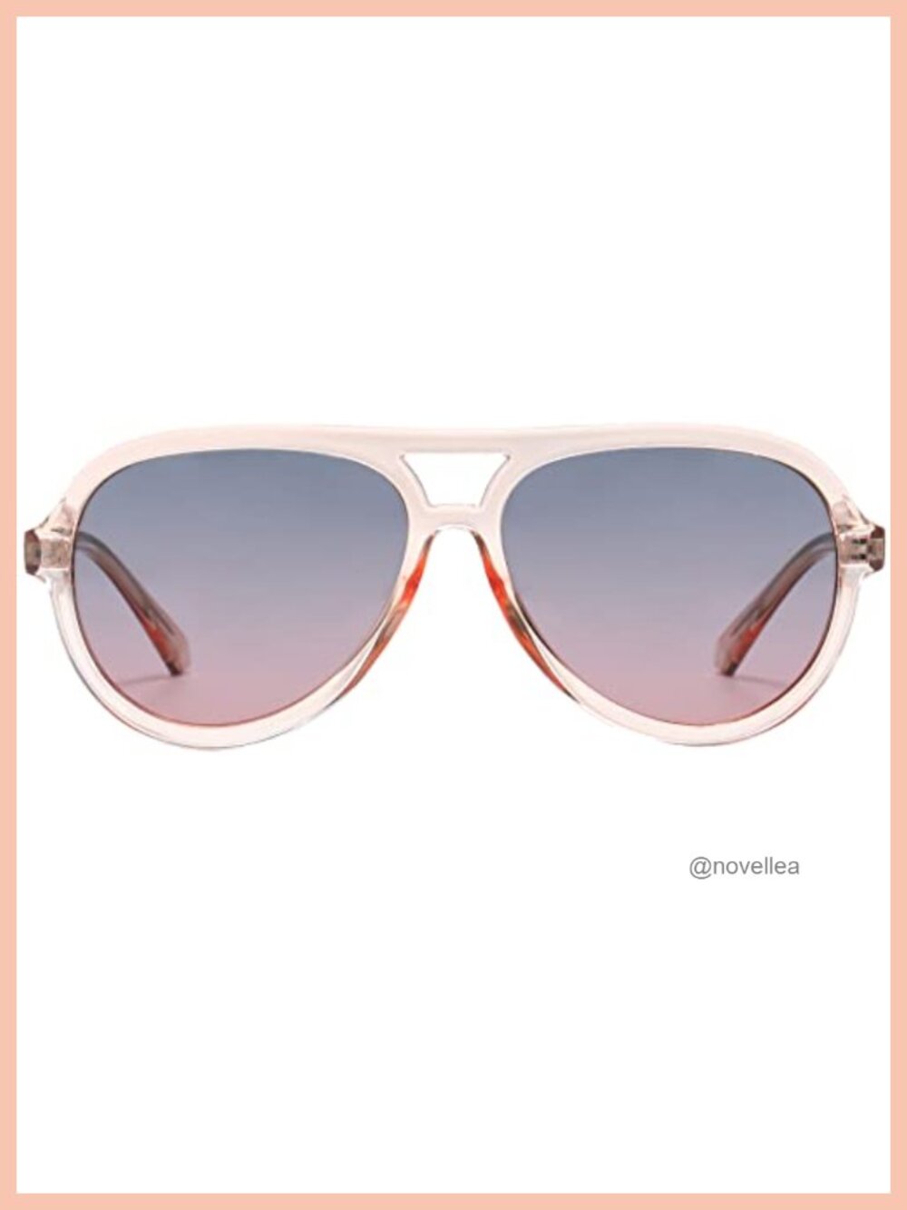 Retro Aviator Polarized Sunglasses Women Double Bridge Sun Glasses UV400
